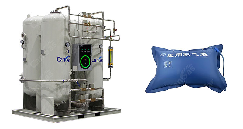 Can a PSA oxygen generator fill an oxygen bag with oxygen