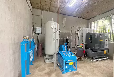 Medical PSA oxygen generator project for a hospital (Uganda)